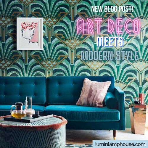 Art Deco meets Modern Style - Living Room Lighting Ideas