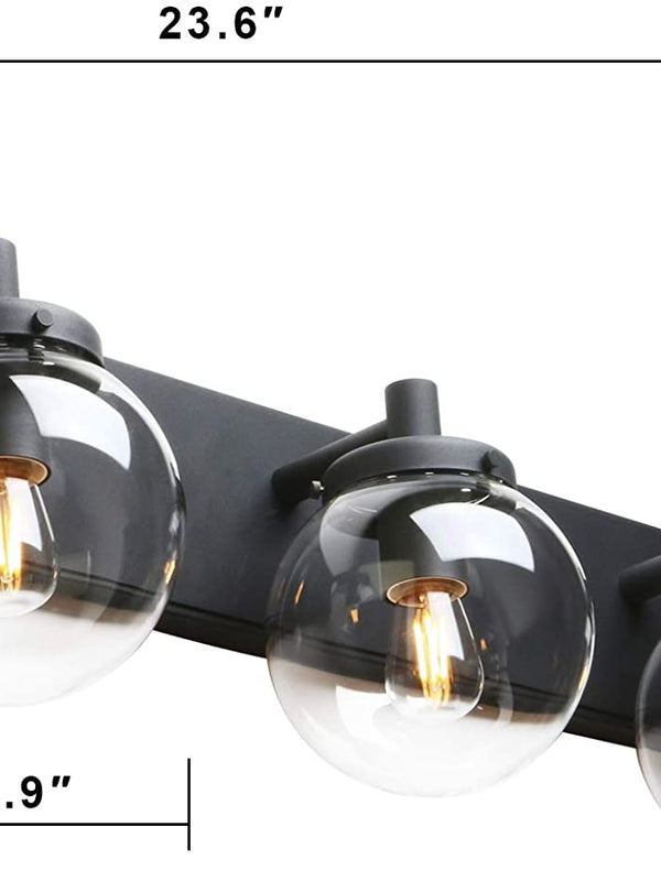 Black Path triple vanity Sconce