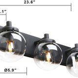 Black Path triple vanity Sconce