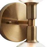 Aria Brass Double light sconce