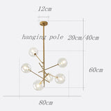 CONCISE Brass Bubble Chandelier