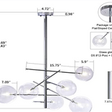 CONCISE Brass Bubble Chandelier