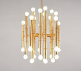 multi-head gold modern chandelier