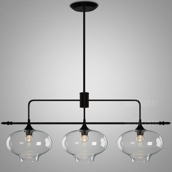 three light black farmhouse chandelier