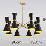 Hourglass Mid Century Chandelier