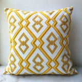 Yellow  Diamond Geometric Pillow Case
