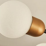 FROSTED LED BULB ON ART DECO CHANDELIER