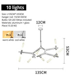 Herringbone Contemporary LED Chandelier