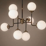 Sigma Bistro Milk Frosted Glass Chrome and Bronze finishes