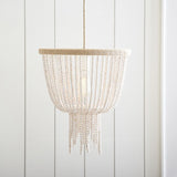 Marie French wood beaded pendant