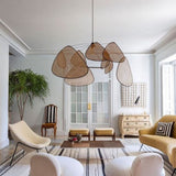 BALI Whicker Caned Rattan Chandelier
