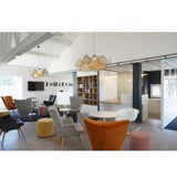 BALI Whicker Caned Rattan Chandelier