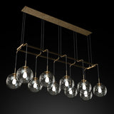 antique gold industrial cage 10 globe chandelier