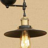 vintage industrial 3 light pulley linear chandelier detail