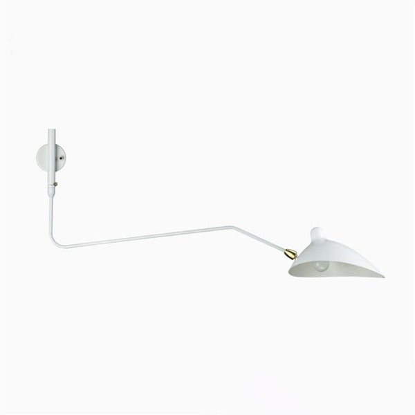 white serge mouille wall light.
