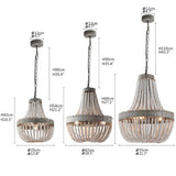 sizes white beaded boho chandelier