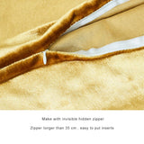 2 Pack Gold Cushions Covers Cases