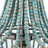 teel wood bead lamp