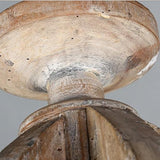 detail wooden chandelier