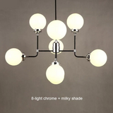 Sigma Bistro Milk Frosted Glass Chrome and Bronze finishes