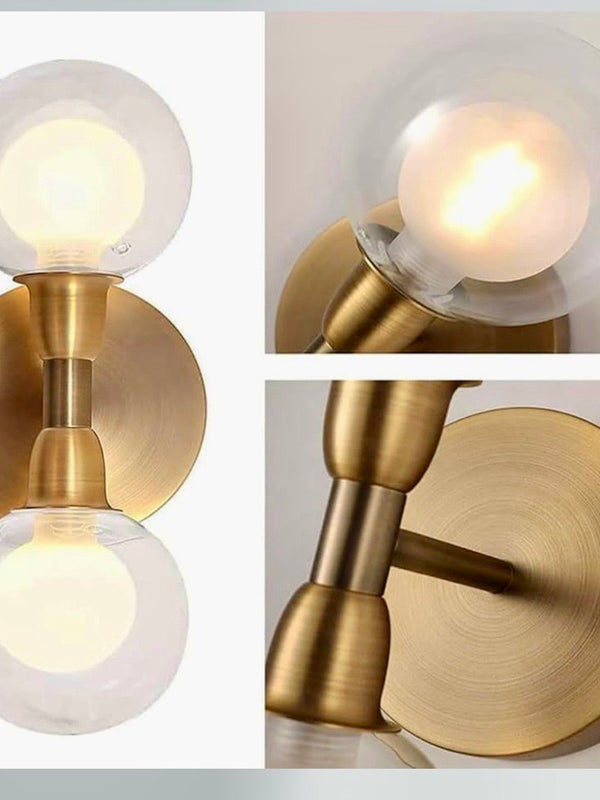 Aria Brass Double light sconce