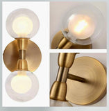 Aria Brass Double light sconce