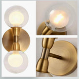 Aria Brass Double light sconce