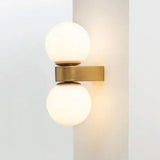 Nordic color ball glass wall lamp