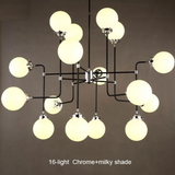 Sigma Bistro Milk Frosted Glass Chrome and Bronze finishes