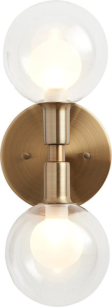 Aria Brass Double light sconce