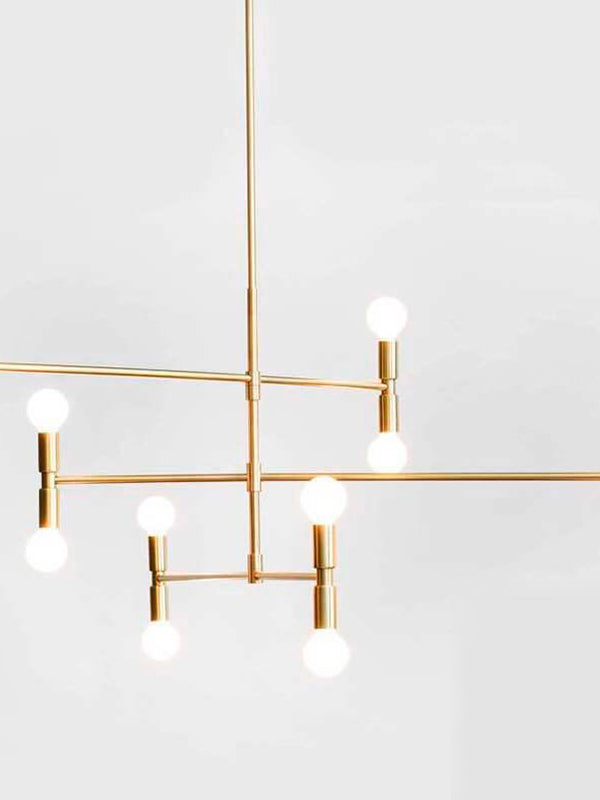 gold modern chandelier 12 light
