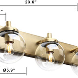 Path Brass Triple Vanity Sconce