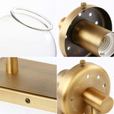 Path Brass Triple Vanity Sconce