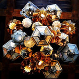Custom Made Handcrafted Vintage Mirror Chandelier