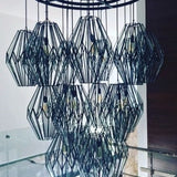 Custom Made Handcrafted Vintage Mirror Chandelier