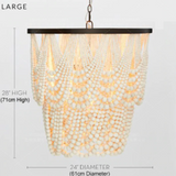 Sam wooden beads chandelier