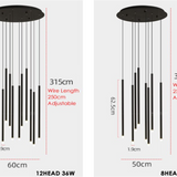 LED  Stair Chandelier DROM
