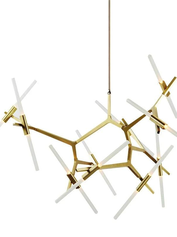 Herringbone Contemporary LED Chandelier
