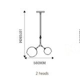 vertical multi light chandelier