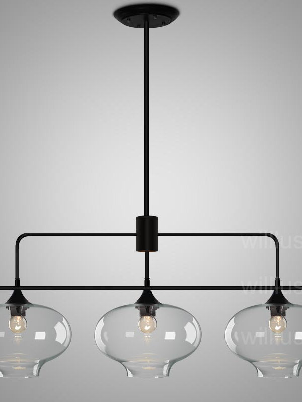 three light black farmhouse chandelier