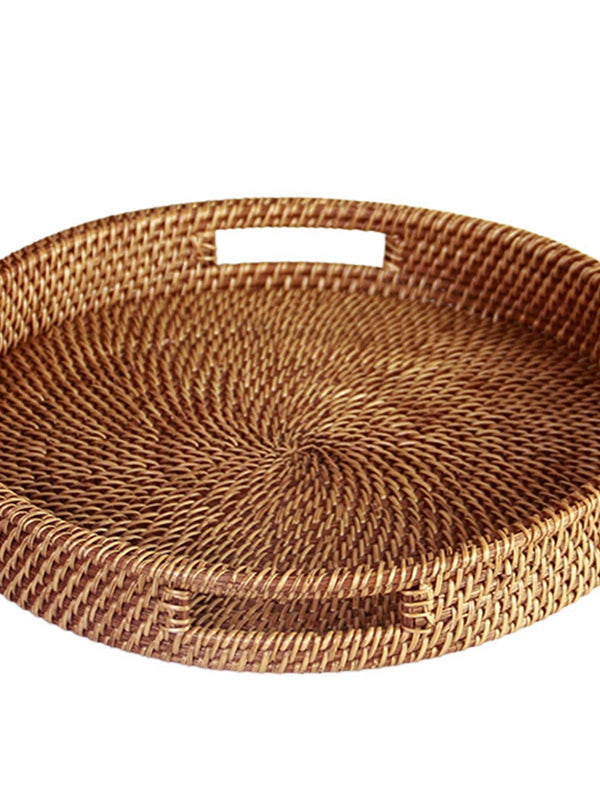Rattan Circle Woven Basket