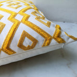 Yellow  Diamond Geometric Pillow Case