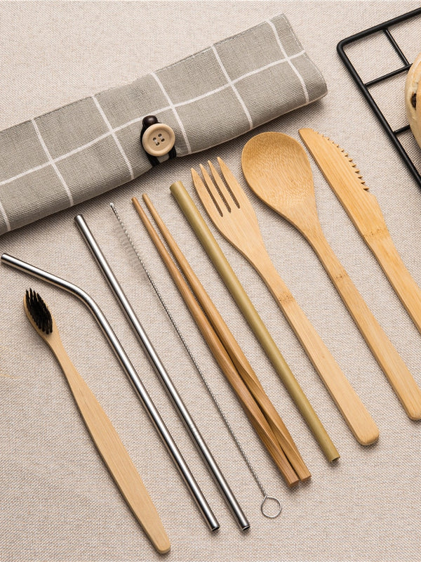 Tableware Set Bamboo Cutlery