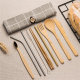 Tableware Set Bamboo Cutlery