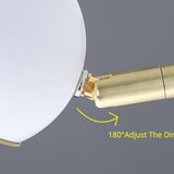 2 Light Gold and White Vanity Sconce