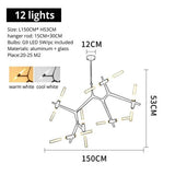 Herringbone Contemporary LED Chandelier