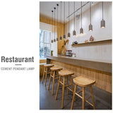 Concrete pendant lamp