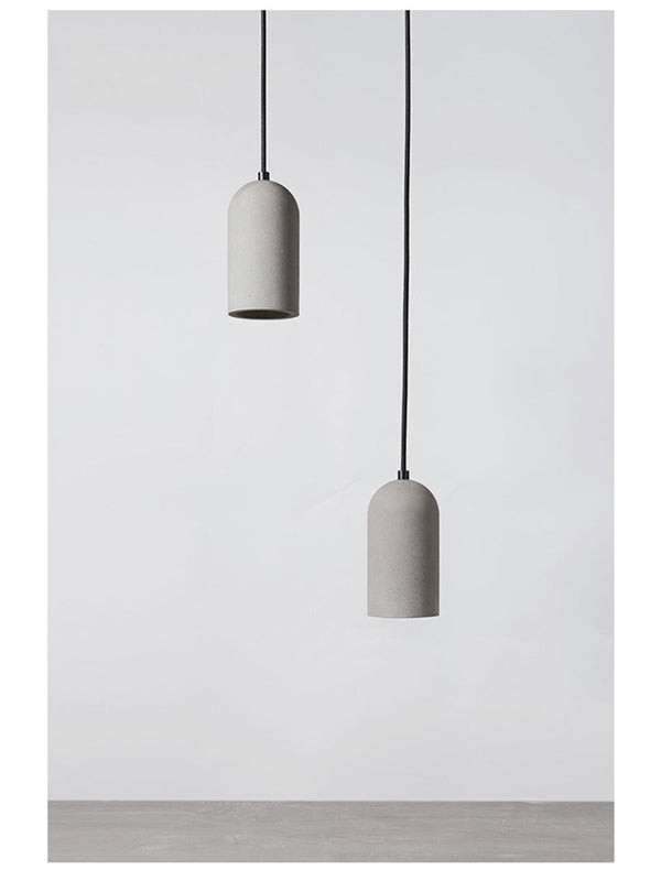 Concrete pendant lamp