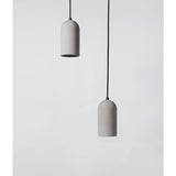 Concrete pendant lamp