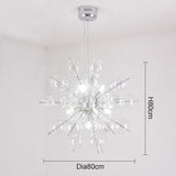 glas globe molecular retro chandelier light